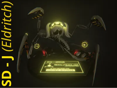 J (Eldritch) - Murder Drones - Fan Art