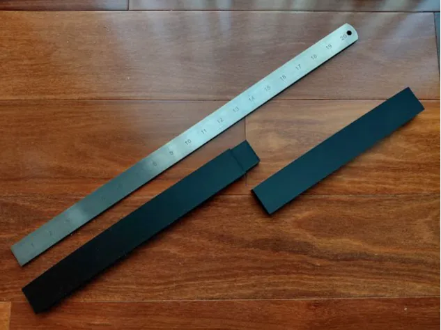 Case for heavy steel ruler 50cm / 20 Inches