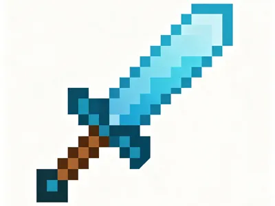 Magnetic Hinge Diamond Sword - Multi-Color