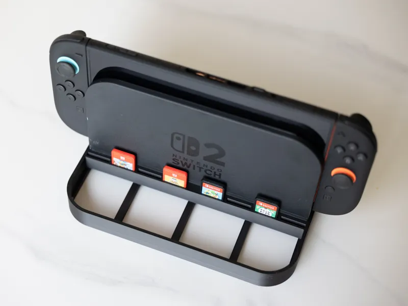 Switch2 防倾倒支架 卡带收纳