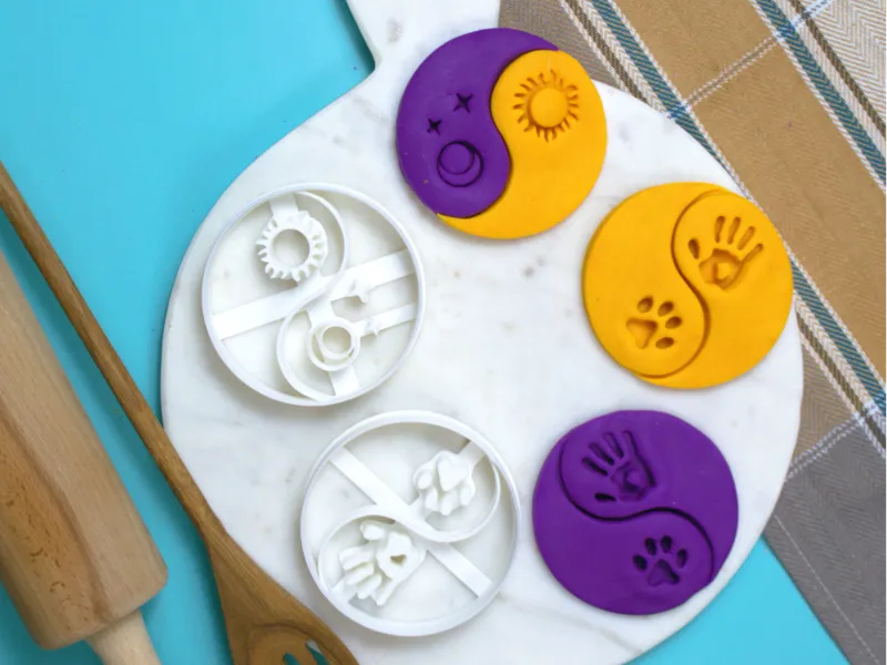 Yin Yang Cookie Cutter & Stamp Set