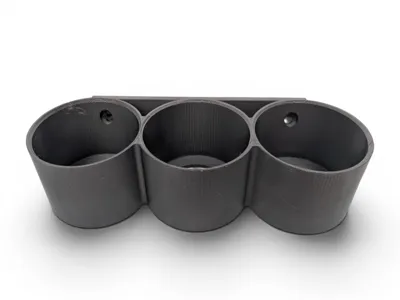 Heavy Duty 3-Can Wall Mount Organizer