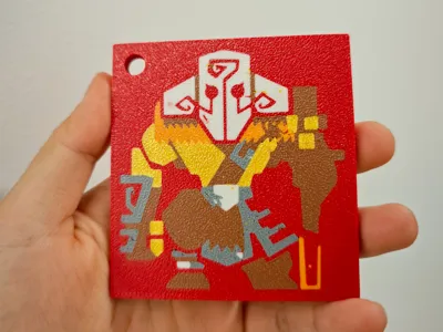 Dota2|Juggernaut|Keychain|Full Color|Recommended H2C Printing