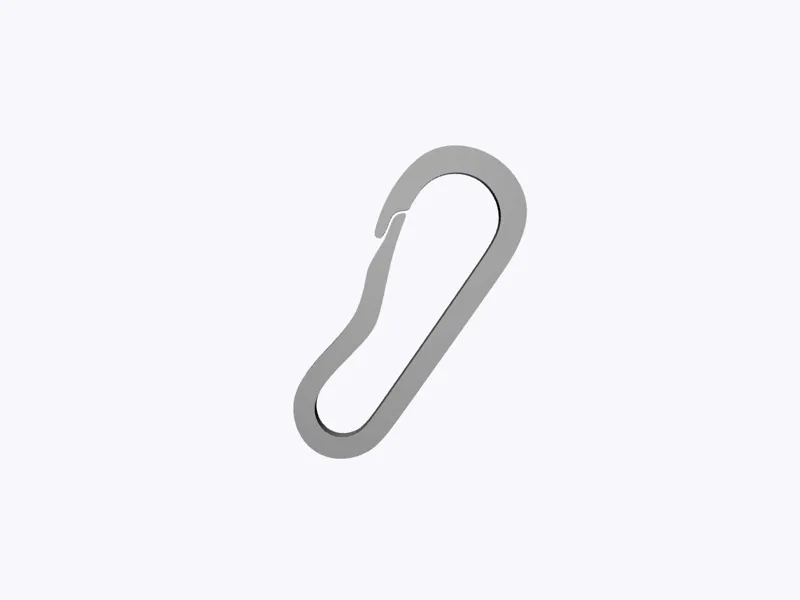 Micro Clip Carabiner (36) Snap Key Attachment v3