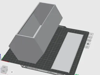 六棱柱棺材盒+盖子