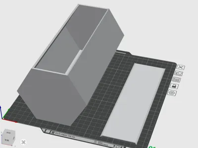Hexagonal coffin box + lid