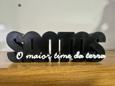 Decorative Sign "Santos - The greatest team on Earth"