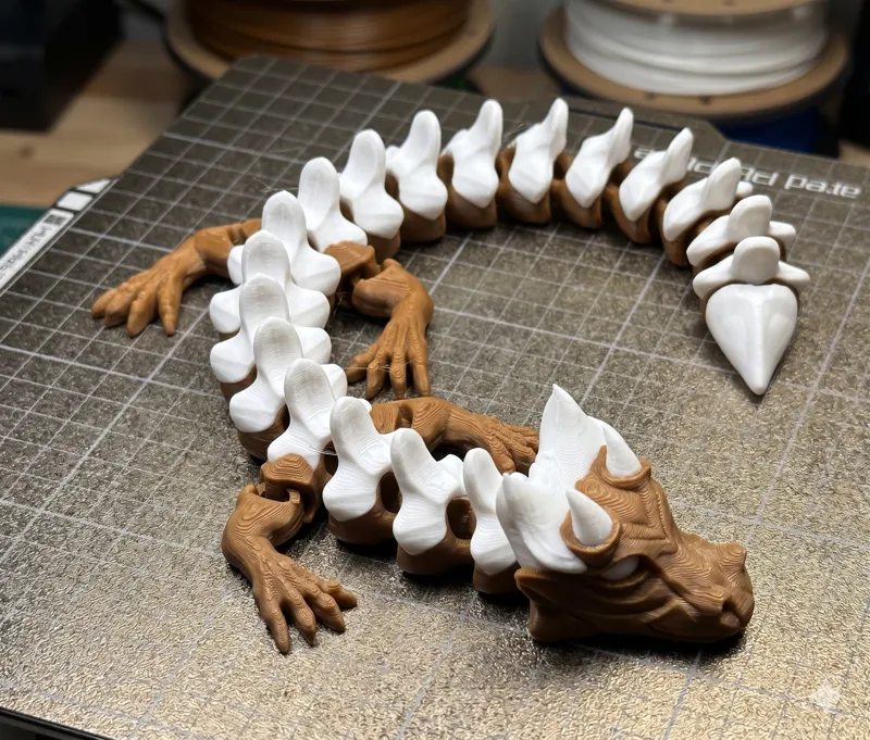Bone Crest Dragon - Articulated Print in Place