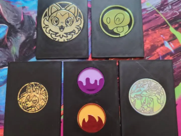 Set of Pokemon Coin Holders for display and Binder