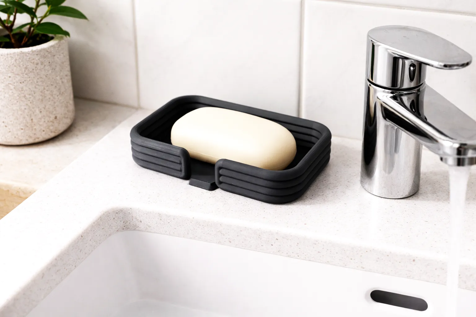 Soap Holder with Water Drain