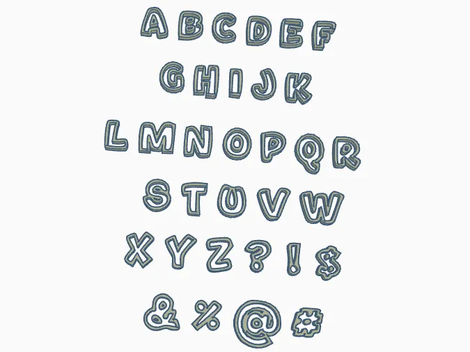 Alphabet (A-Z), Uppercase