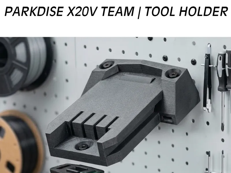 Parkside X20V Wall Mount Drill Holder - Organizer