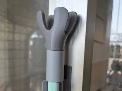 Improved clothes rod support head