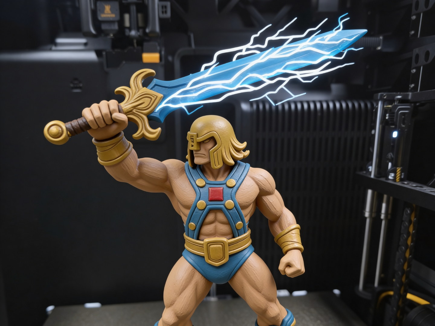 Stylized He-Man figures Masters of the Universe