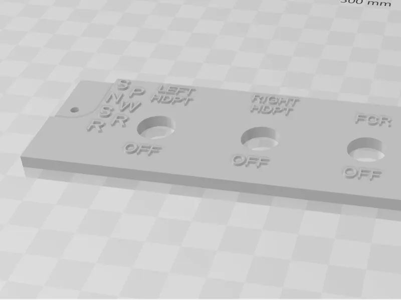 F-16 SNSR PWR Panel - Home Cockpit