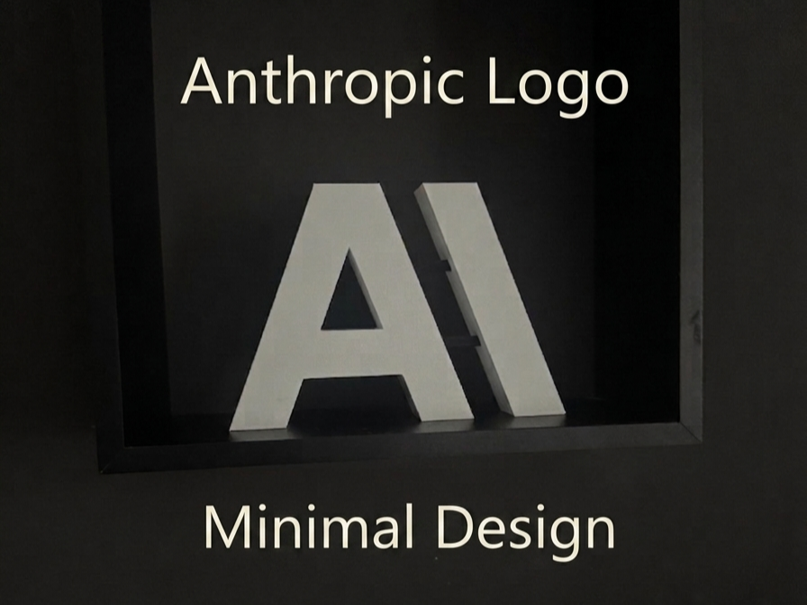 Anthropic Logo – 3D