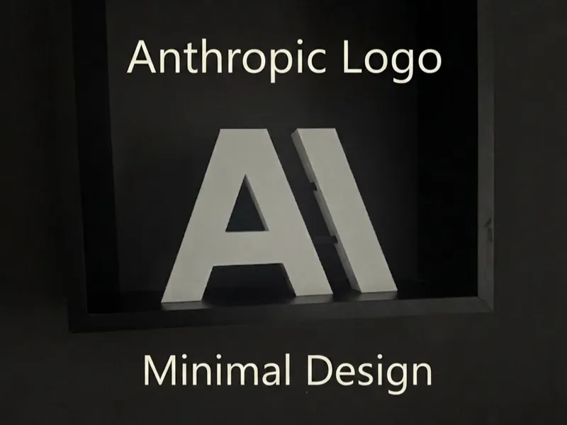 Anthropic Logo – 3D