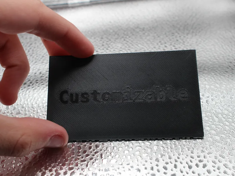 Simple Card With Customizable Words