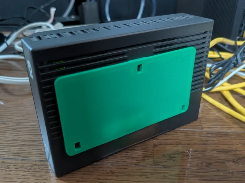 Wall mount with stapler for GE-ONU