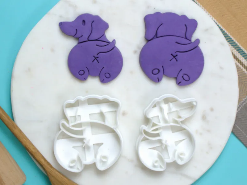 Relaxed Dachshund Cookie Cutter Set
