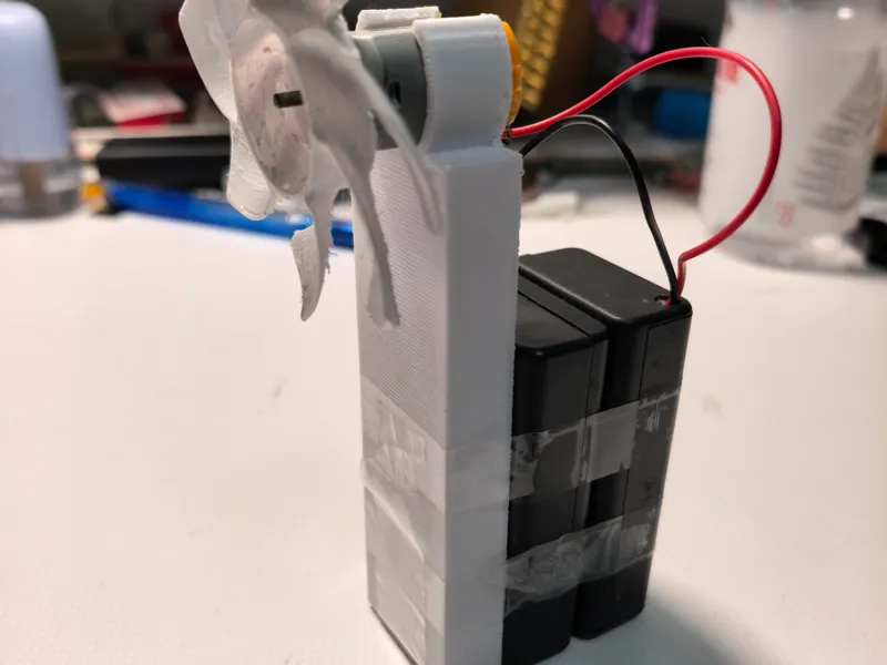 使用130电机制作的风扇