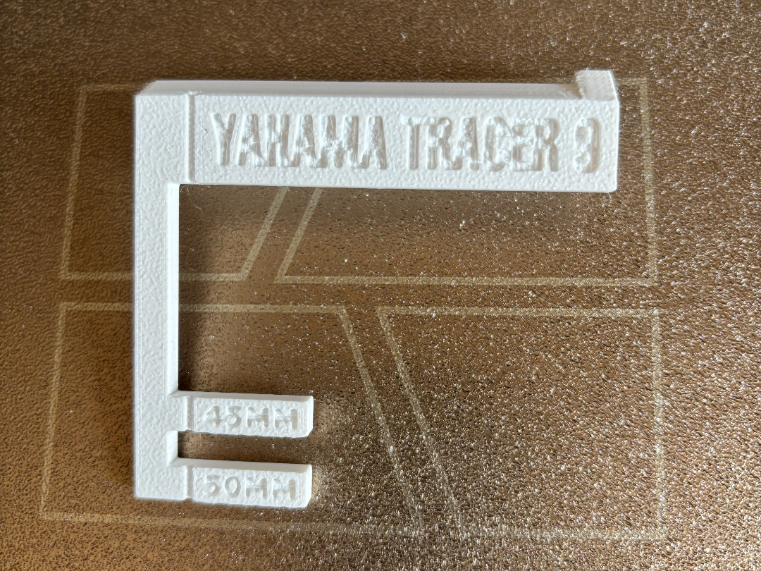 Yamaha Tracer 9 chain tension slack gauge 