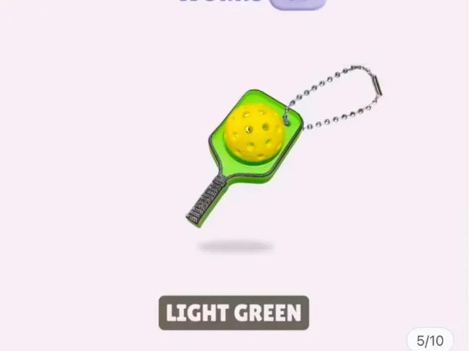 Pickleball Keychain