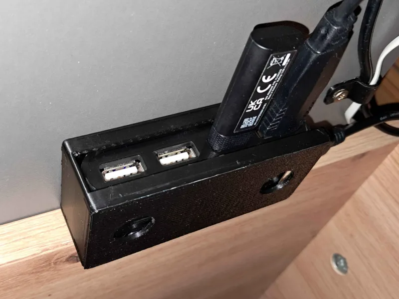 LogiLink 4-Port USB 2.0 Hub Under-Desk Mount