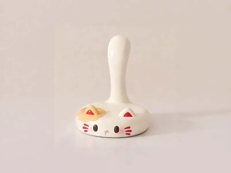 可爱猫咪手机支架-三花猫周边摆件礼物涂色玩具