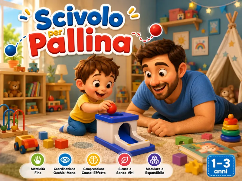 Scivolo per Pallina – Gioco Montessori per Bambini