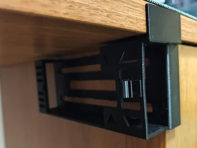 No-Drill Desk Corner Outlet Holder