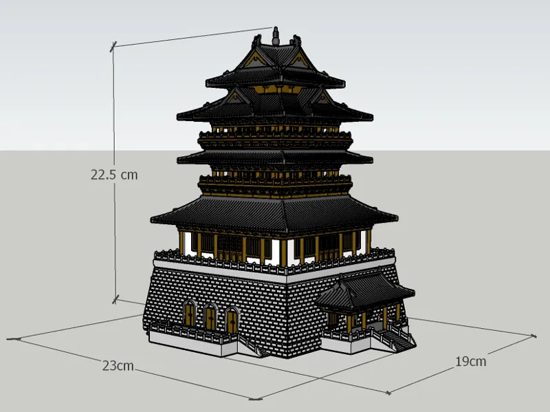 湖州仁皇阁古建模型