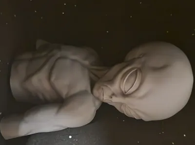 ALIEN Gray, Area 51. Drowing generated Model.