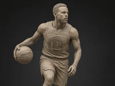 Statue of Stephen Curry