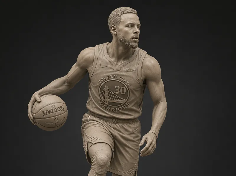 Statue of Stephen Curry