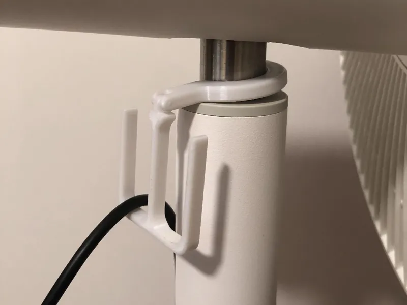 Xiaomi fan powercord hook (print in place)