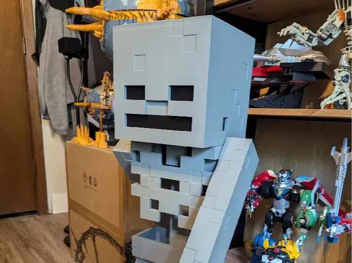 Giant Minecraft Skeleton Action Figure 3 Feet