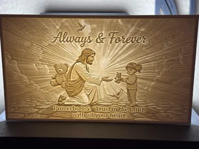 Jesus Lamp lithophane