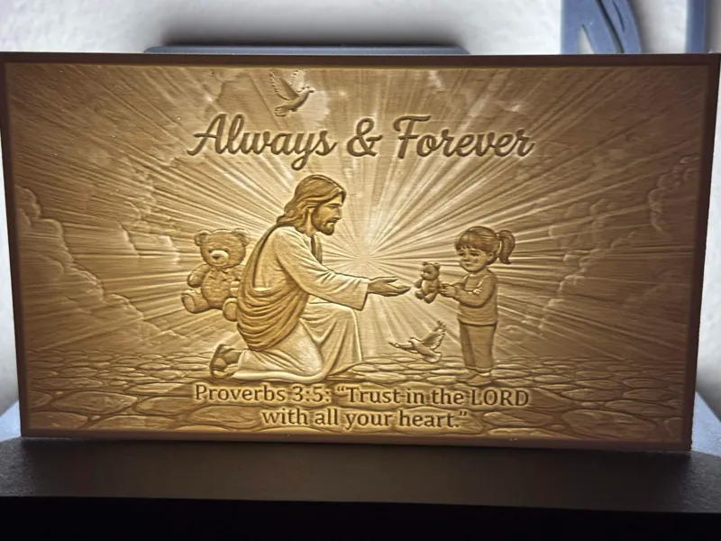 Jesus Lamp lithophane