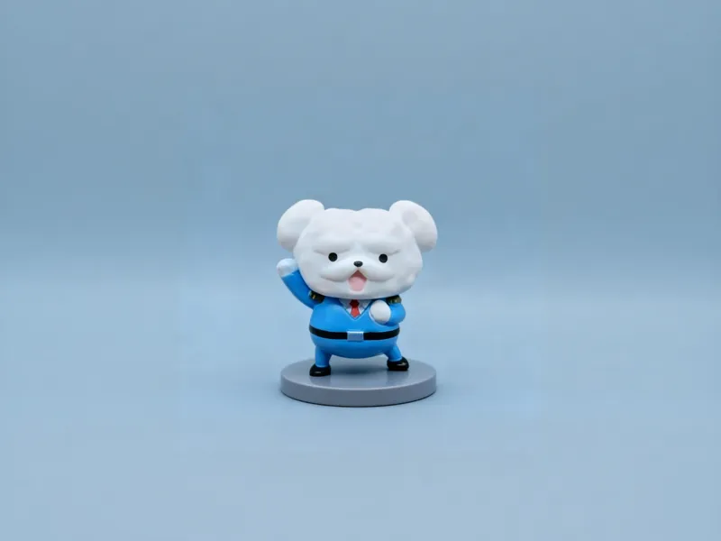 马尔济斯局长摆件-屁屁侦探迷你人偶涂色玩具