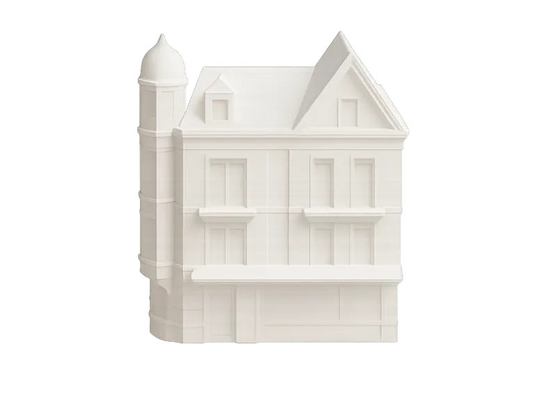 historisch inspiriertes Haus -Jugendstilvilla