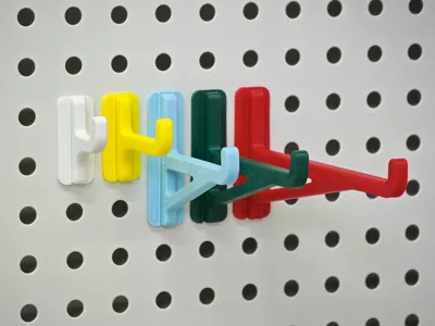 Round Pegboard Hooks - Stable, Wobble-Free, Anti-Drop