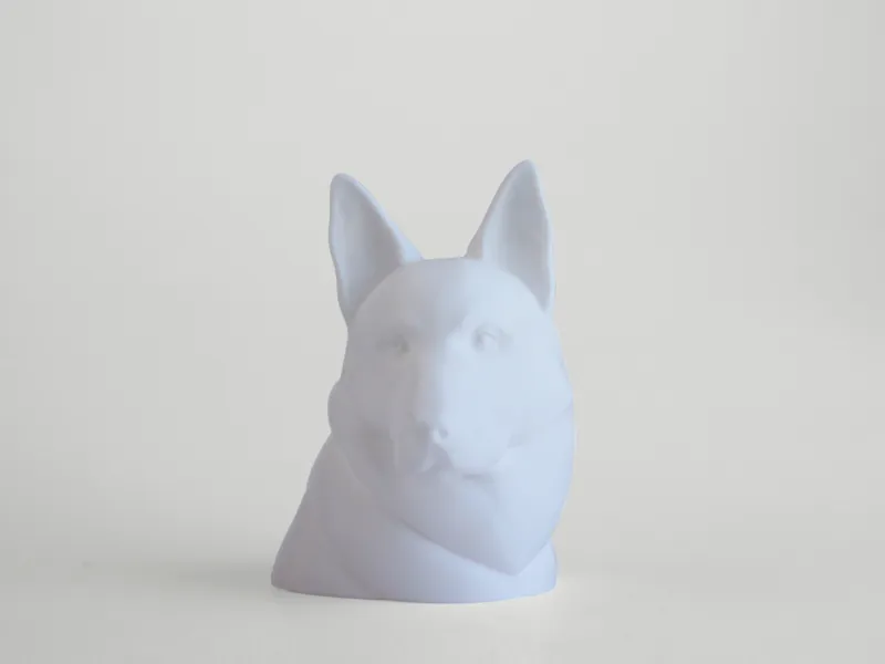 German Shepherd Bust Sculpture