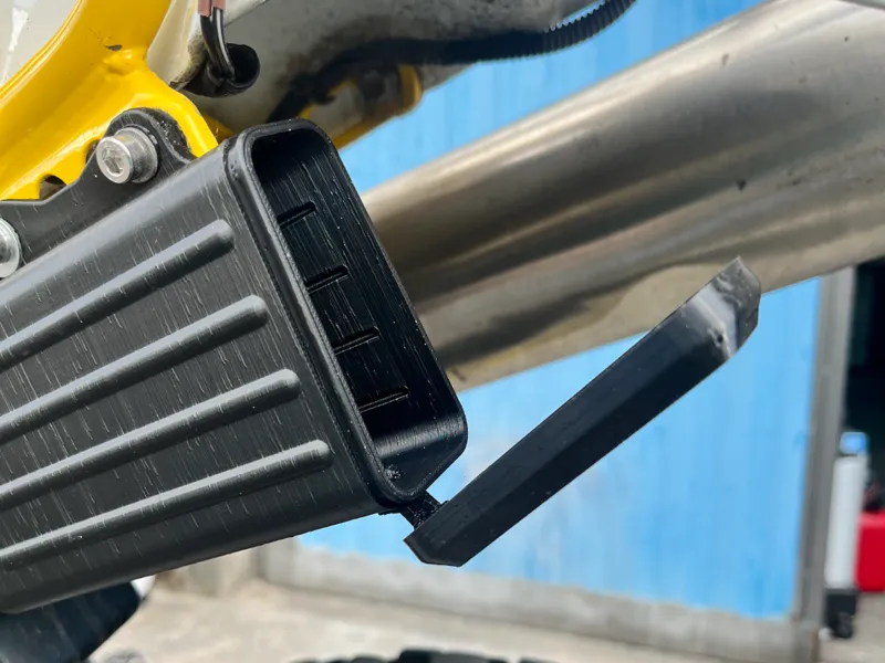 Tool box for Suzuki DR350 and other enduro bike