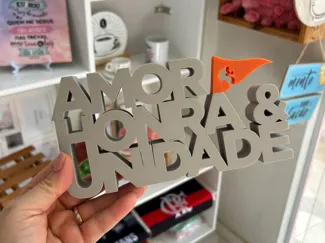PLACA AHU - AMOR HONRA E UNIDADE