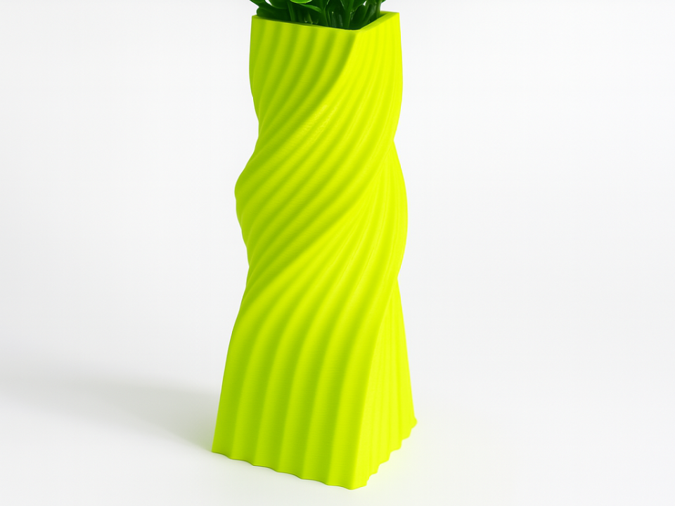 Rectangular Twist Vase