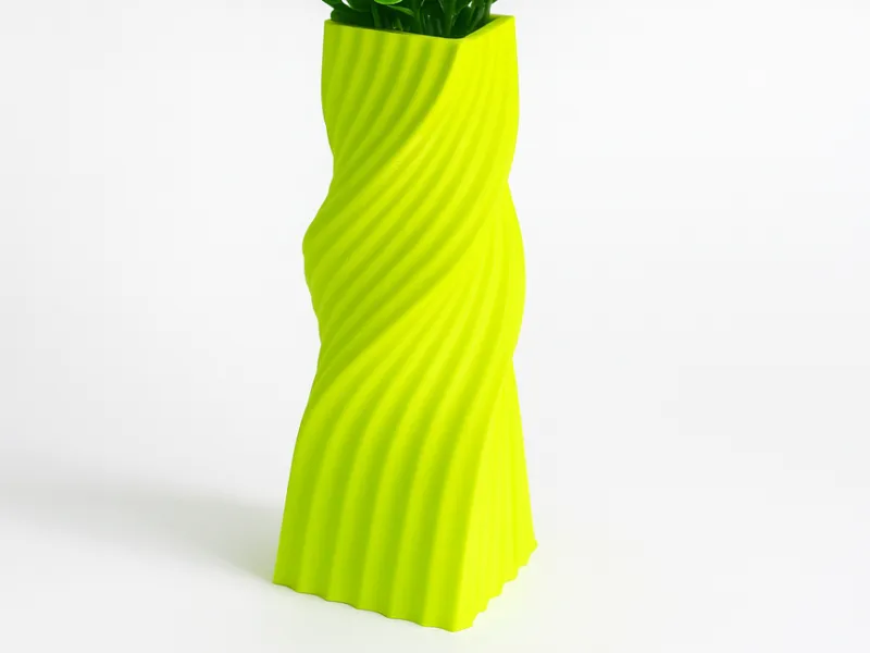 Rectangular Twist Vase