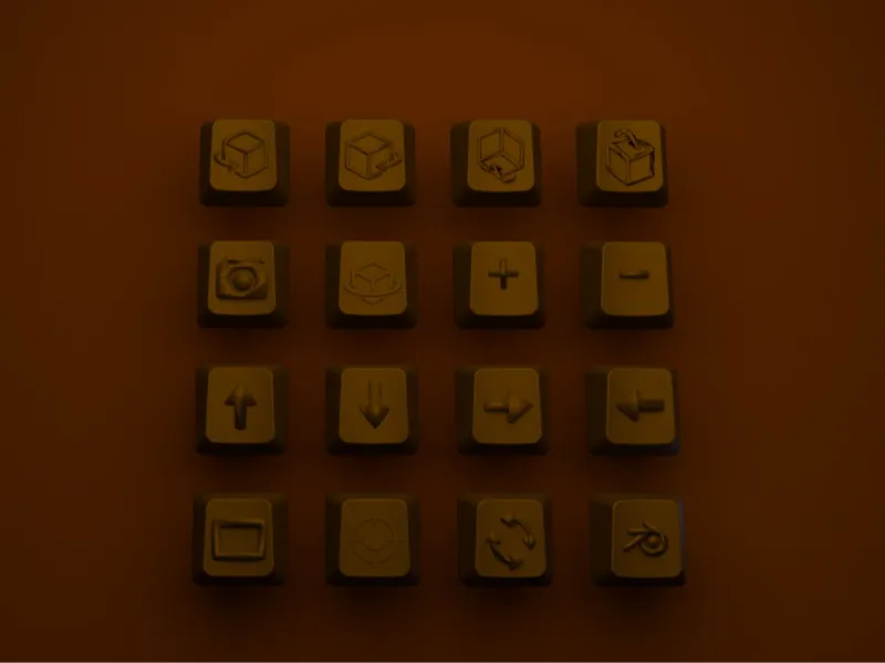 Blender NumPad utility Keycaps