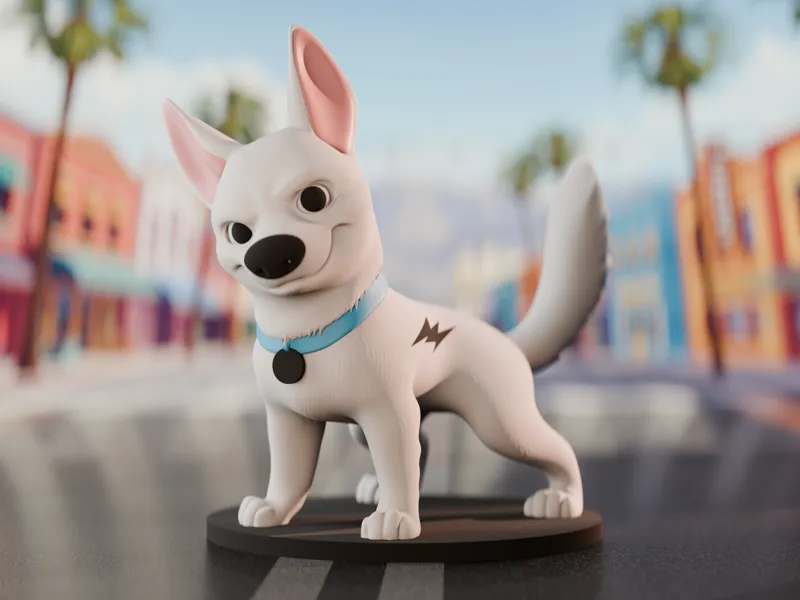 Disney Cartoon Bolt Collectible Figurine