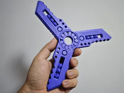 Tyrant Blade Triple-Blade Ratchet Fidget Spinner